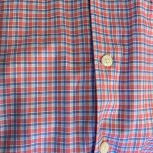 Peter Millar dress shirt plaid size Medium excellent condition